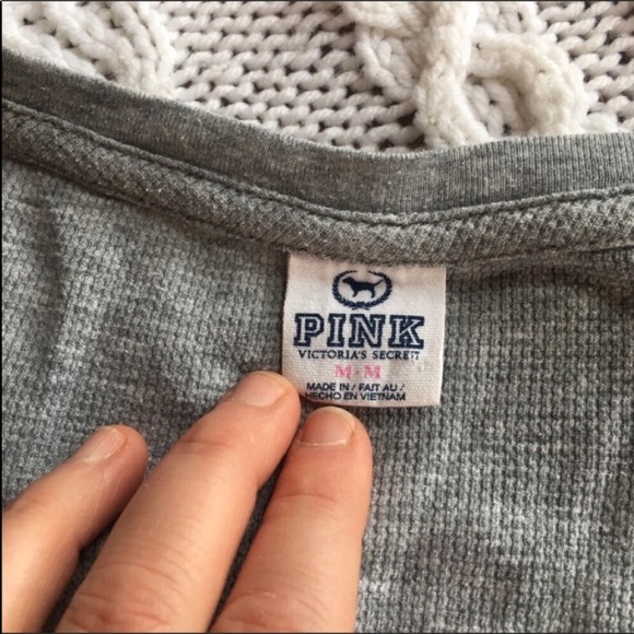 PINK Victoria’s Secret- SEXY Deep V Neck Top Sz M - Picture 6 of 7
